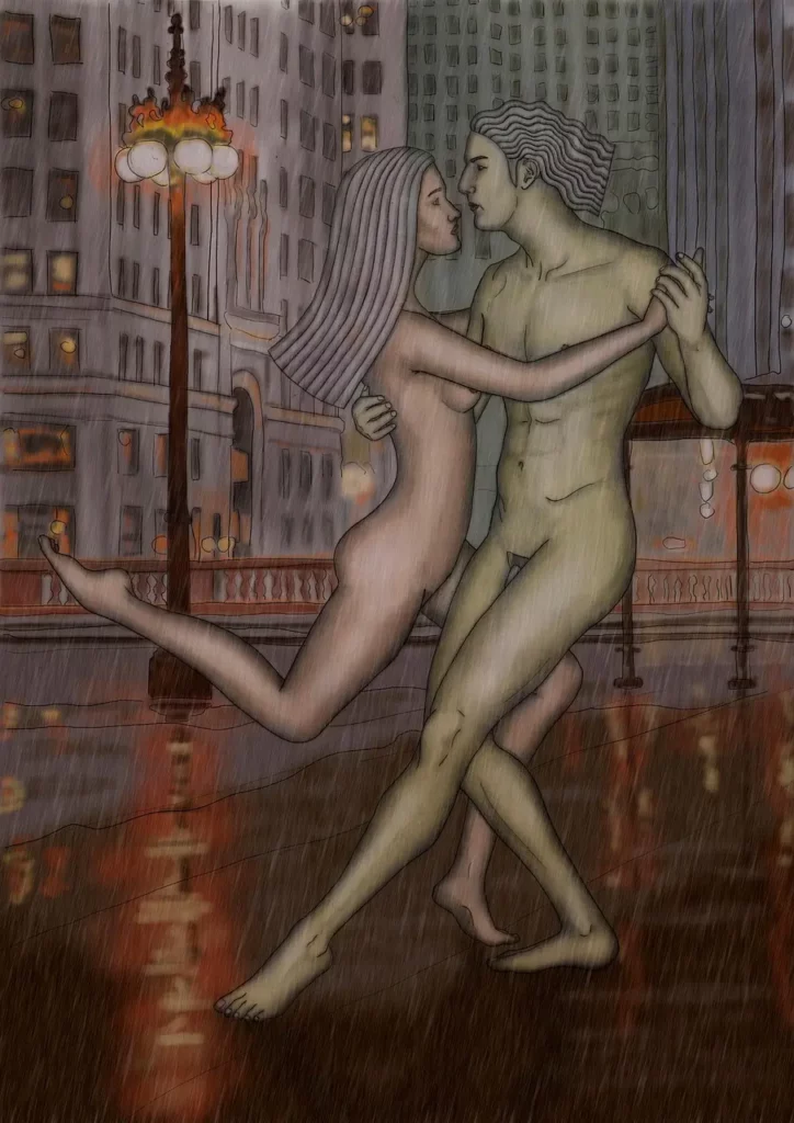 Illustration d'une femme et un homme nus pour illustre la sexualité dans la vie de couple.
